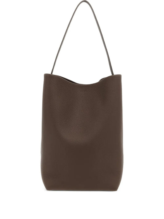 The Row Ns Park Grain Leather Shoulder Bag — Same as shown — Size One Size — Front View