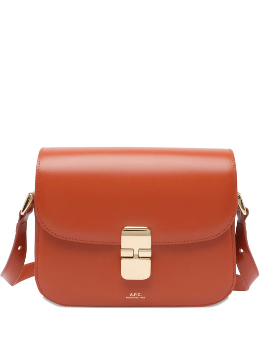 Apc Small Grace Calf Leather Shoulder Bag — Same as shown — Size One Size — Front View