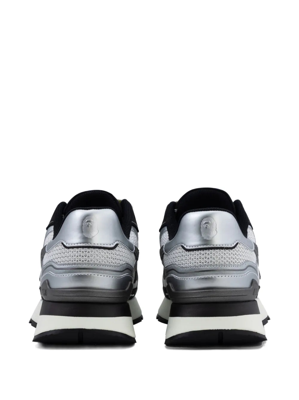 A Bathing Ape?Star-Lightning Low-Tops — Black — Size US M 5.5 - US W 7 — Back View