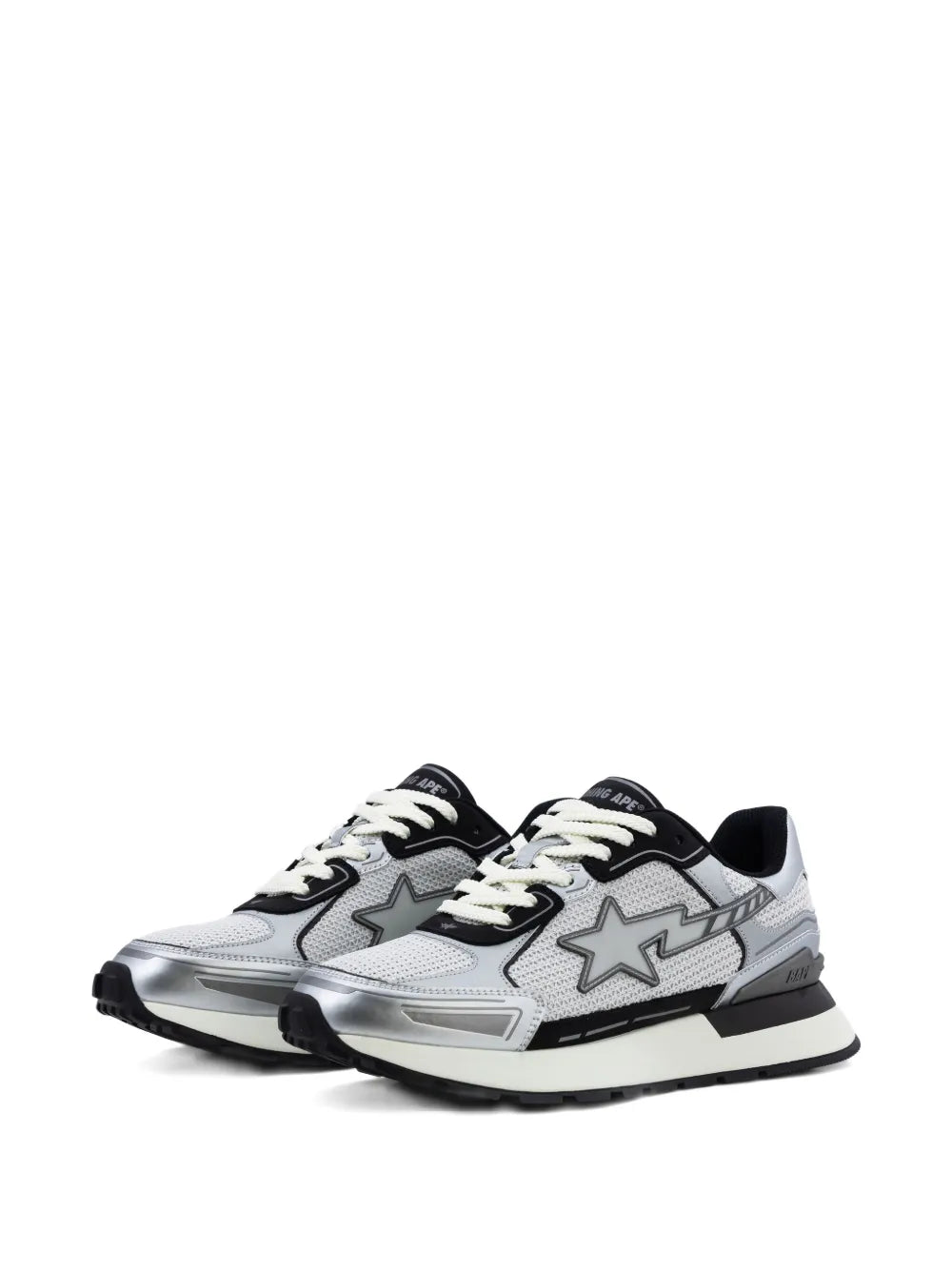 A Bathing Ape?Star-Lightning Low-Tops — Black — Size US M 5.5 - US W 7 — Side View