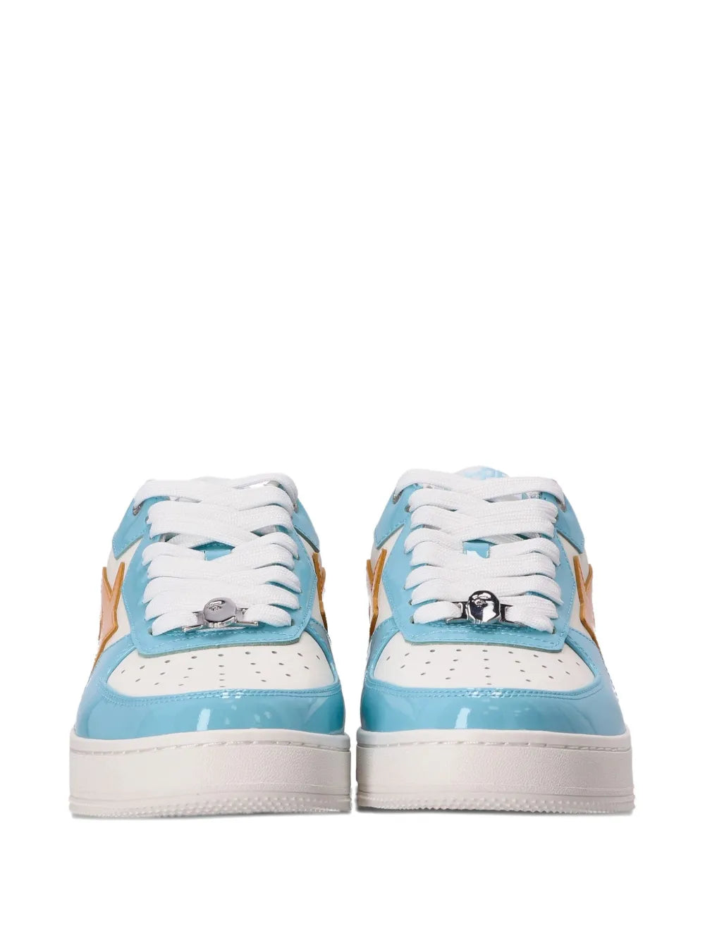 A Bathing Ape?Star Lightning Sneakers — Light Blue — Size US M 3.5 - US W 5 — Top View