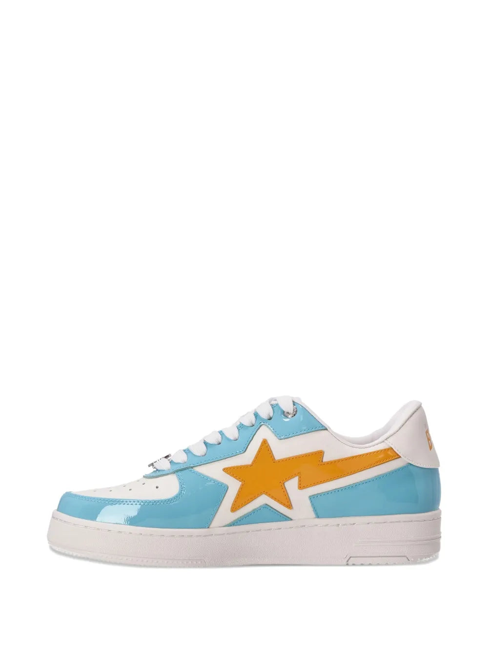 A Bathing Ape?Star Lightning Sneakers — Light Blue — Size US M 3.5 - US W 5 — Back View