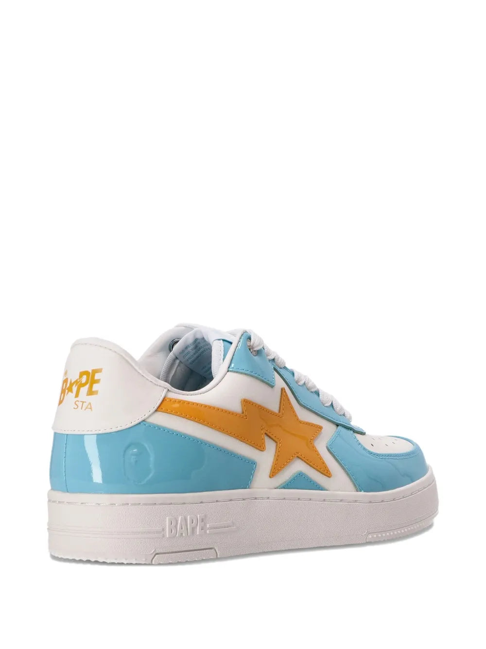 A Bathing Ape?Star Lightning Sneakers — Light Blue — Size US M 3.5 - US W 5 — Detail View