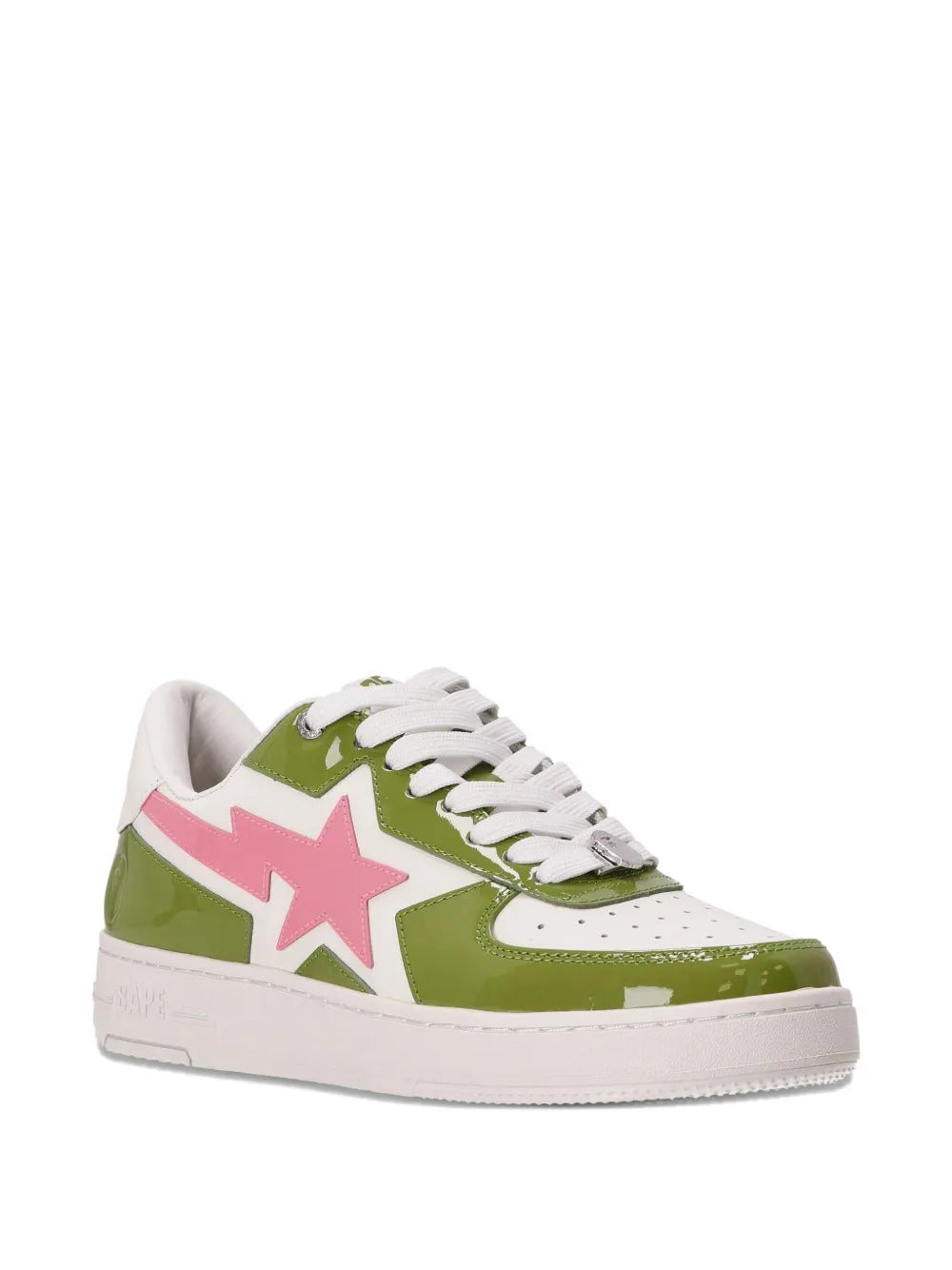 A Bathing Ape?Star-Lightning Sneakers — Green — Size US M 5.5 - US W 7 — Side View