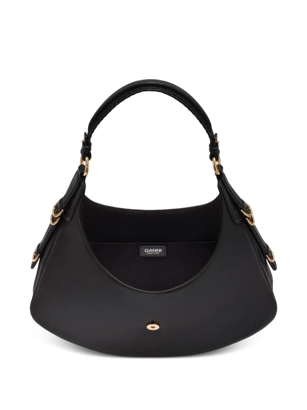 Ganni Crescent Shoulder Bag — Same as shown — Size One Size — Top View