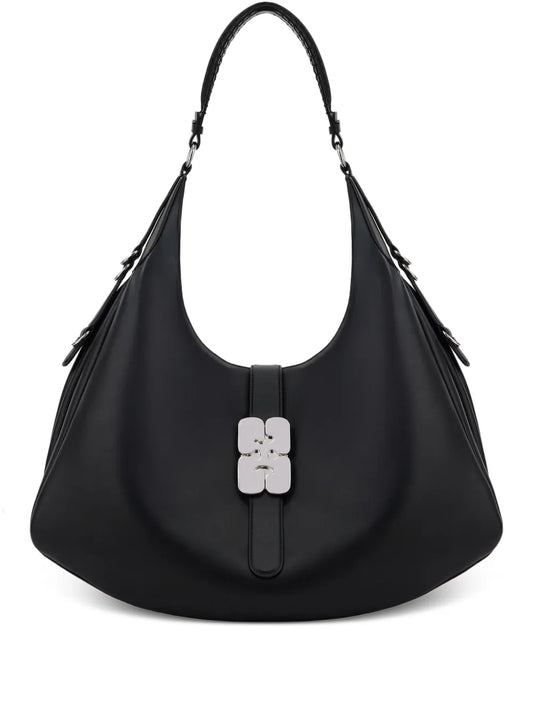 Ganni Hardware Detail Shoulder Bag — Same as shown — Size One Size — Front View
