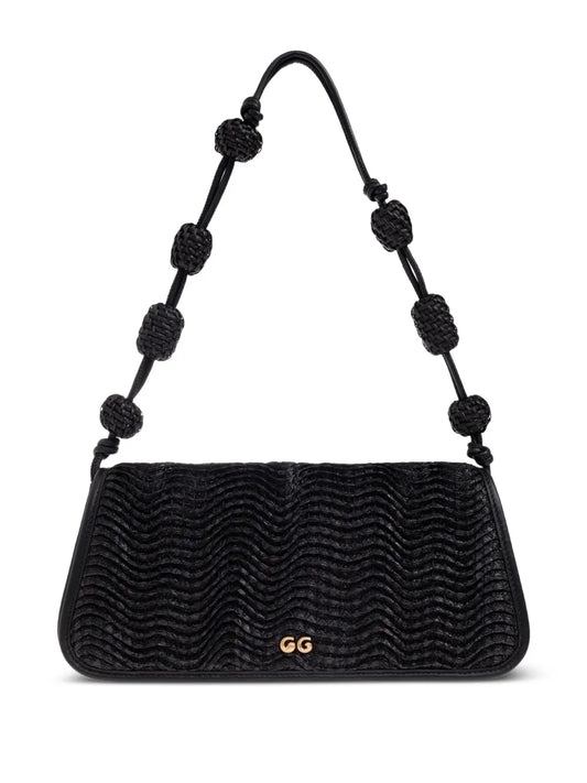 Cult Gaia Small Sunniva Raffia Shoulder Bag — Same as shown — Size One Size — Front View