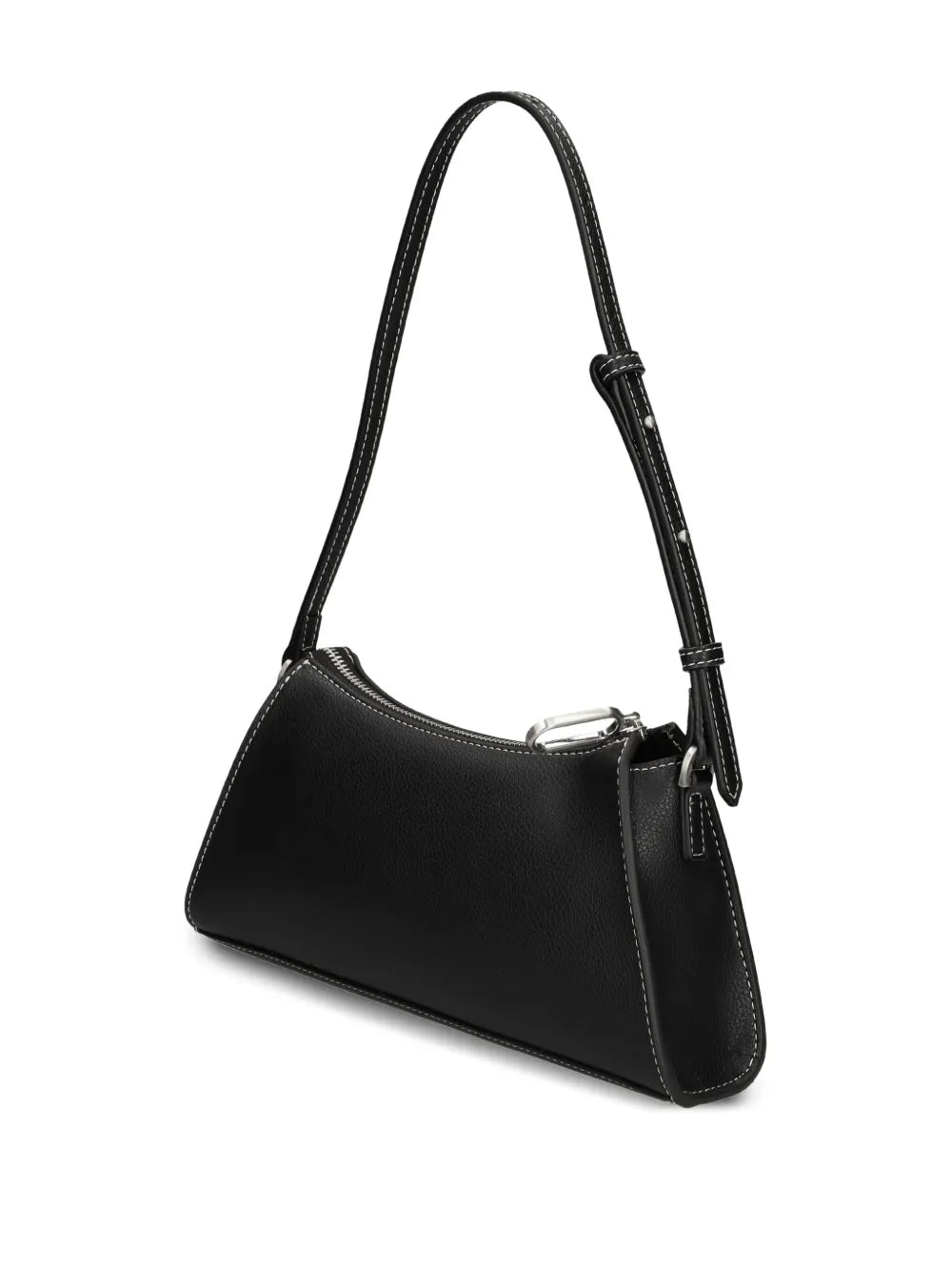 Karl Lagerfeld Jeans Zip Detail Curved Shoulder Bag — Same as shown — Size One Size — Back View