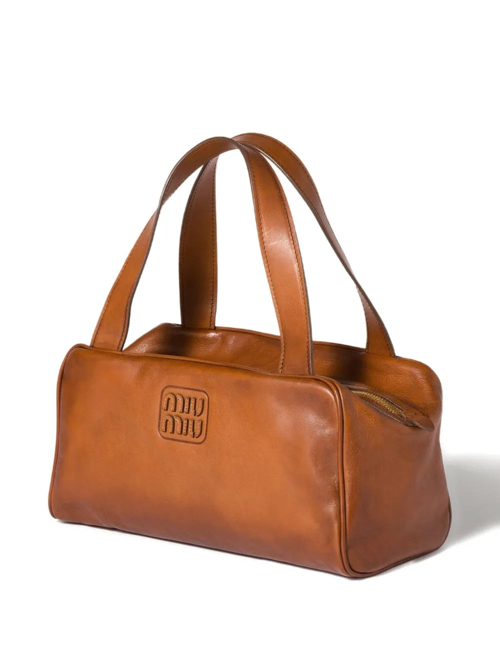 Miu Miu Leather Zipped Shoulder Bag — Same as shown — Size One Size — Side View
