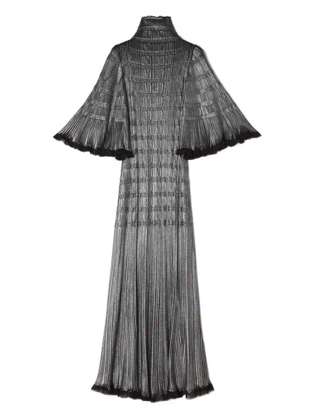 Lanvin High Neck Maxi Dress — Black — Size XS — Front View