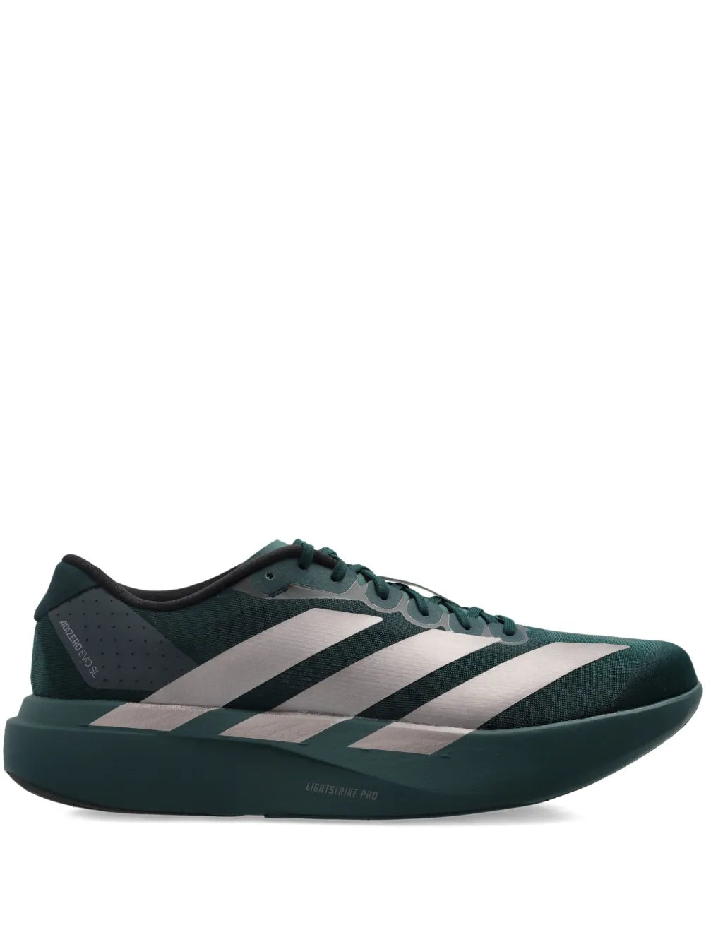 adidas Adizero Evo Sl Sneakers — Dark Green — Size US M 9 - US W 10.5 — Front View
