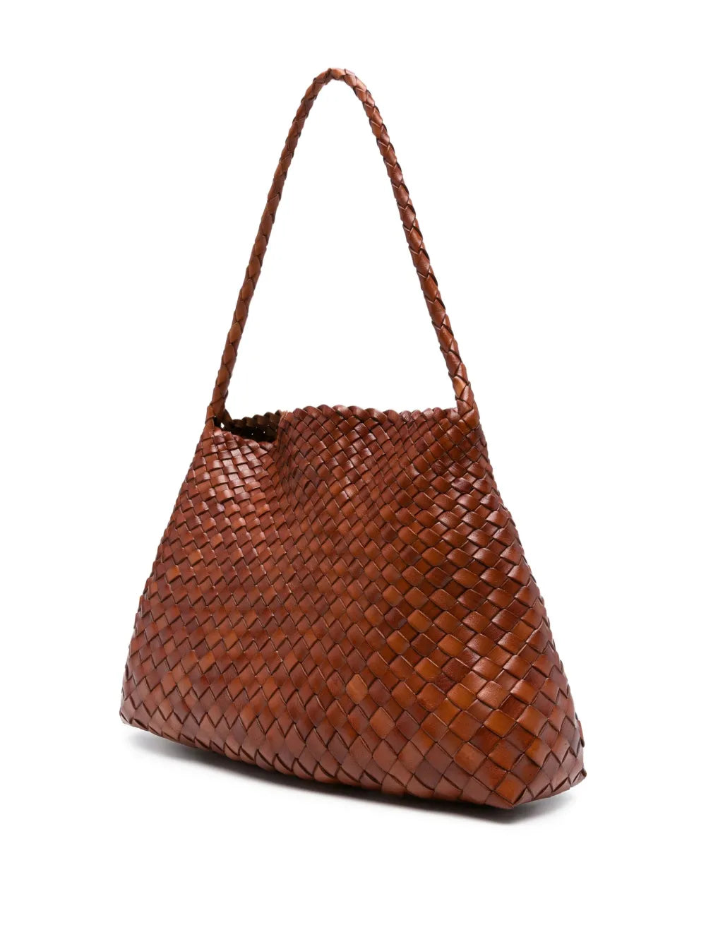 Dragon Diffusion Woven Leather Shoulder Bag — Same as shown — Size One Size — Back View