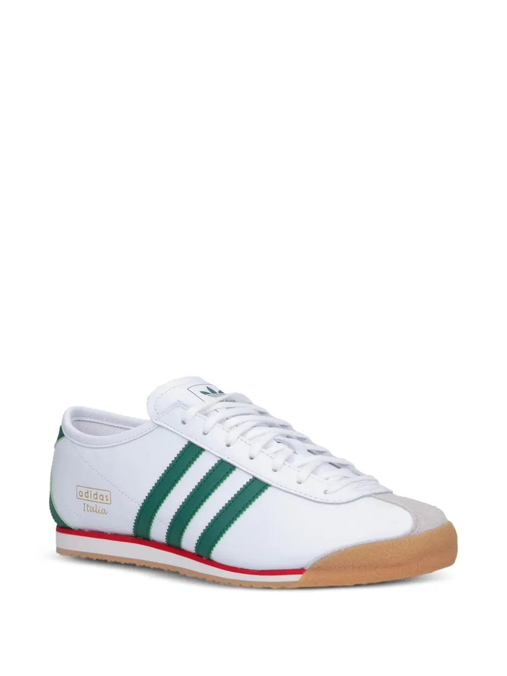 adidas 70S Italian Three-Stripe Leather Trainers — White — Size US M 10 - US W 11.5 — Side View