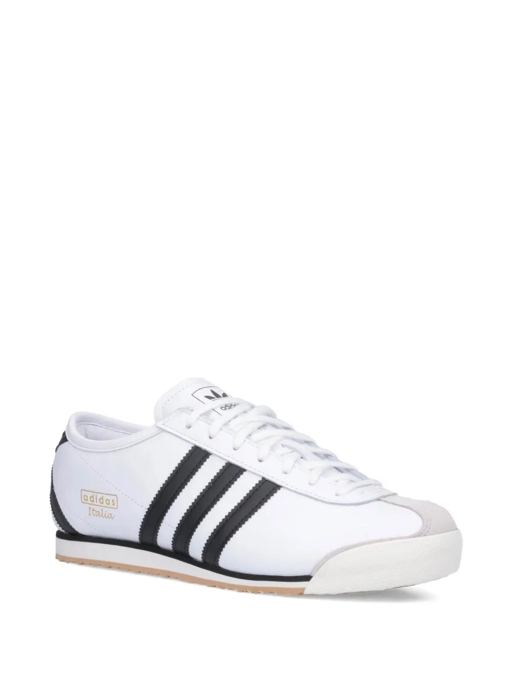adidas 70S Italian Three-Stripe Leather Sneakers — White — Size US M 10 - US W 11.5 — Side View