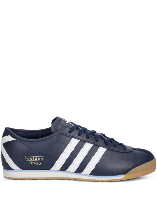 adidas Italia Leather Sneakers — Navy Blue — Size US M 11 - US W 12.5 — Front View
