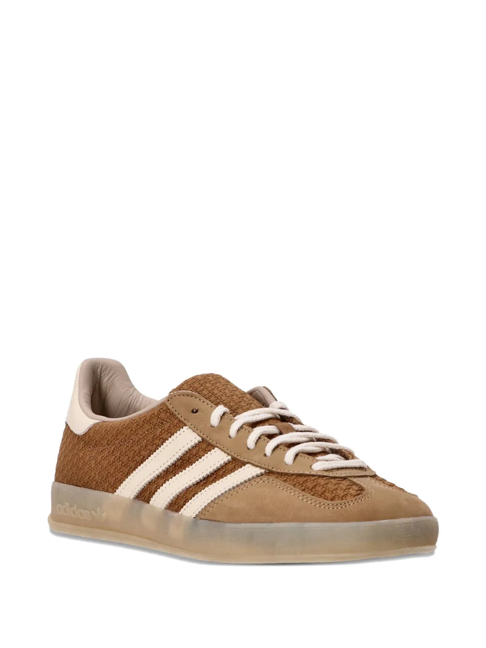 adidas Gazelle 3-Stripes Woven Trainers — Brown — Size US M 3.5 - US W 5 — Side View