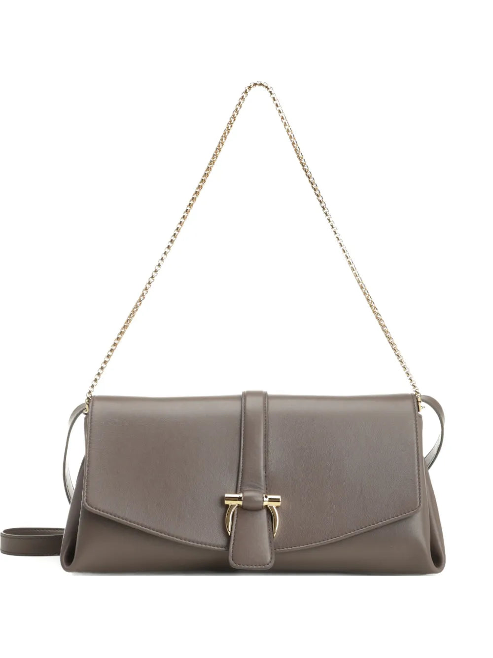 Ferragamo Chain Strap Flap Shoulder Bag — Same as shown — Size One Size — Front View