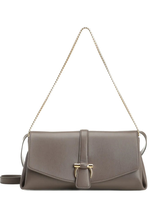 Ferragamo Chain Strap Flap Shoulder Bag — Same as shown — Size One Size — Front View