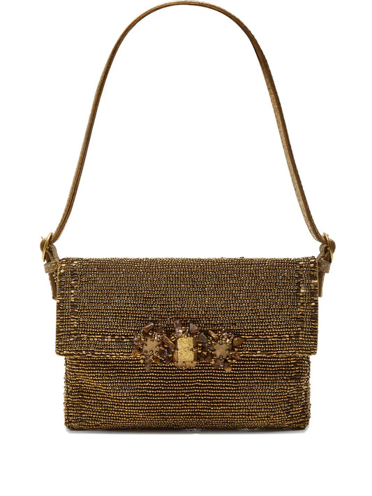 Maliparmi Beaded Embellishment Shoulder Bag — Same as shown — Size One Size — Front View