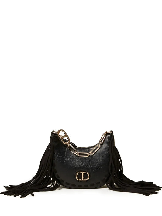 Twinset Fringe Chain Shoulder Bag — Same as shown — Size One Size — Front View