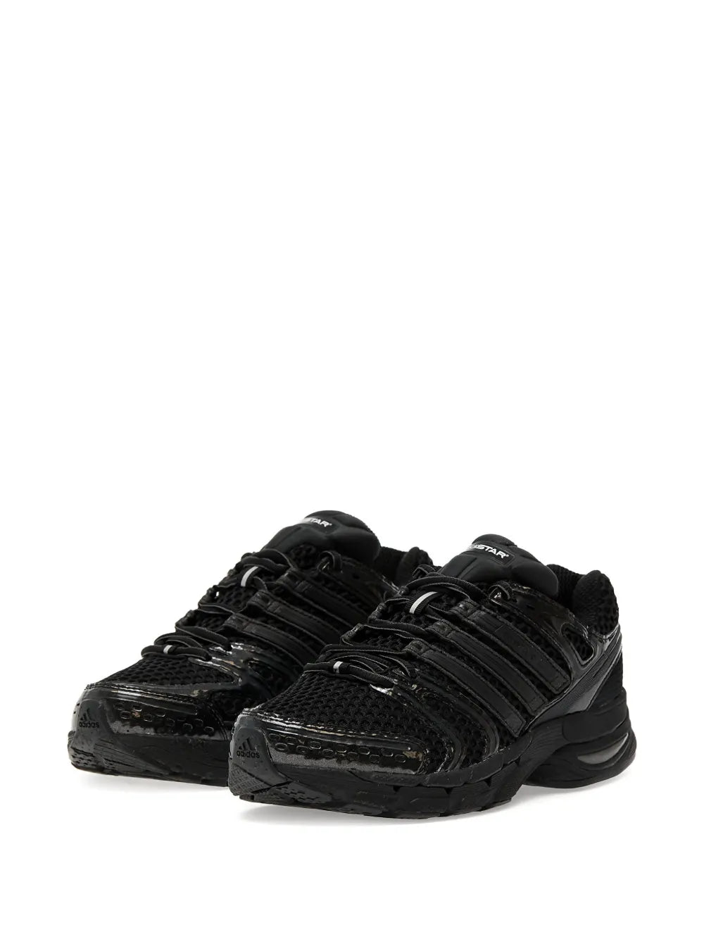 adidas Adistar Control 5 Mesh-Panel Sneakers — Black — Size US M 4.5 - US W 6 — Side View