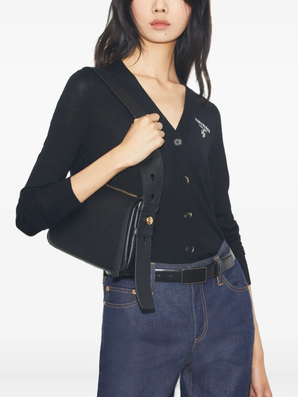 Tory Burch Small Romy Shoulder Bag — Same as shown — Size One Size — Side View