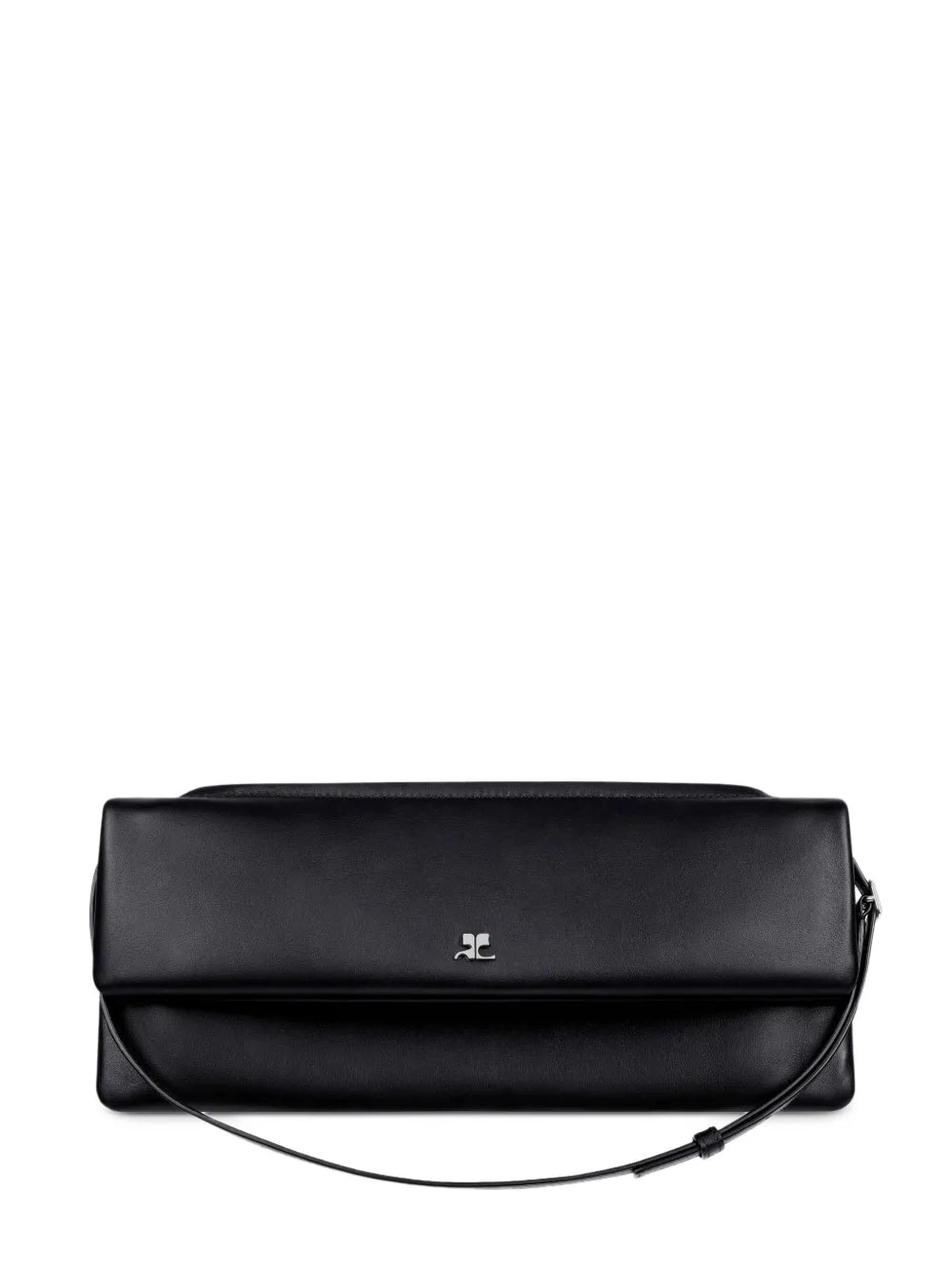 Courreges Leather Flap Clutch — Same as shown — Size One Size — Front View