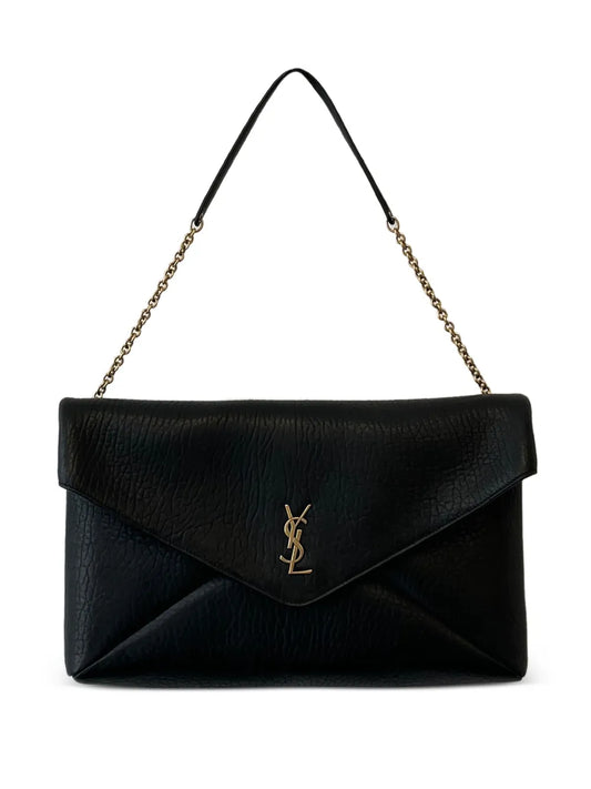 Saint Laurent Small Cassandra Logo Plaque Shoulder Bag — Same as shown — Size One Size — Front View