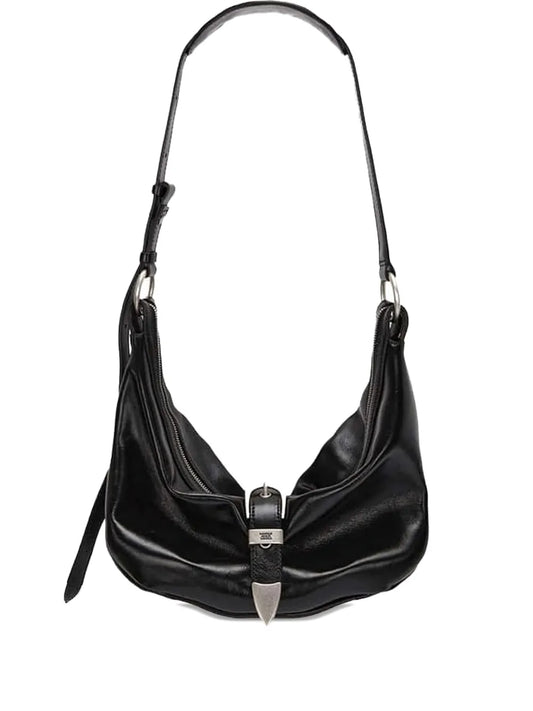 Marge Sherwood Medium Buckle Fastening Crescent Shoulder Bag — Same as shown — Size One Size — Front View