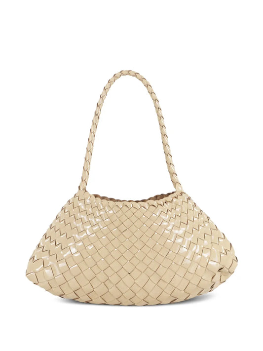 Dragon Diffusion Woven Leather Shoulder Bag — Same as shown — Size One Size — Front View