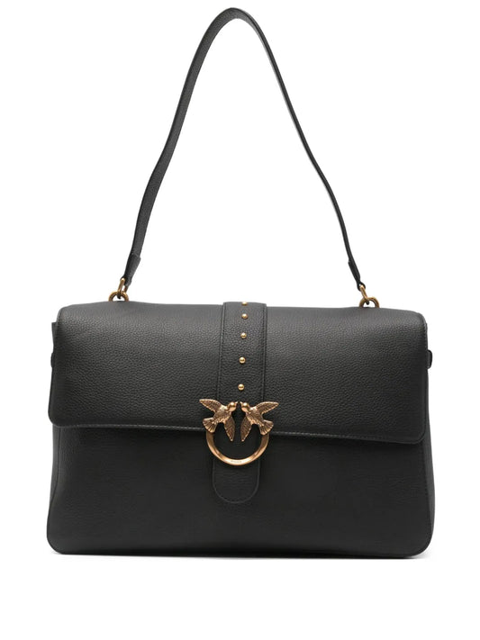 Pinko Love One Leather Shoulder Bag — Same as shown — Size One Size — Front View
