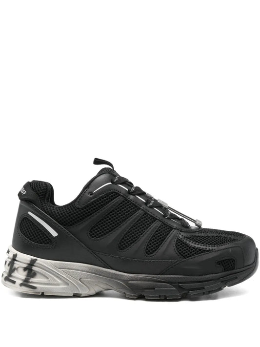 44 Label Group Panelled Sneakers — Black — Size US M 3.5 - US W 5 — Front View