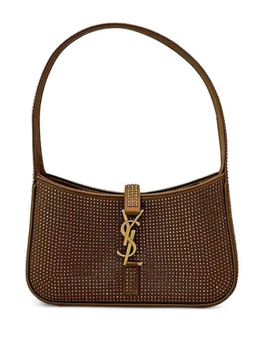 Saint Laurent Embellished Logo Shoulder Bag — Same as shown — Size One Size — Front View
