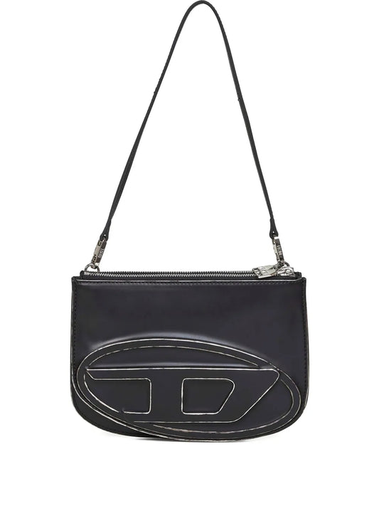 Diesel 1Dr Twin Embossed Logo Shoulder Bag — Same as shown — Size One Size — Front View