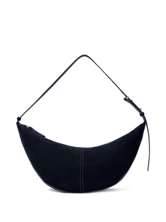 Proenza Schouler Slide Crescent Shaped Suede Shoulder Bag — Same as shown — Size One Size — Front View