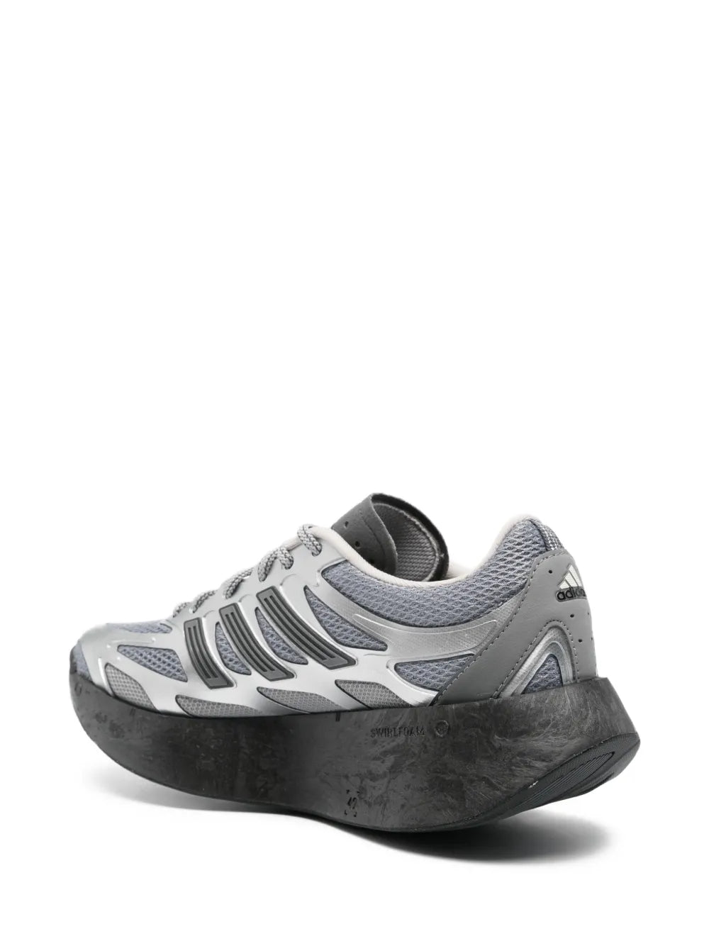 adidas Adizero Aruku Lace-Up Sneakers — Silver — Size US M 6.5 - US W 8 — Back View