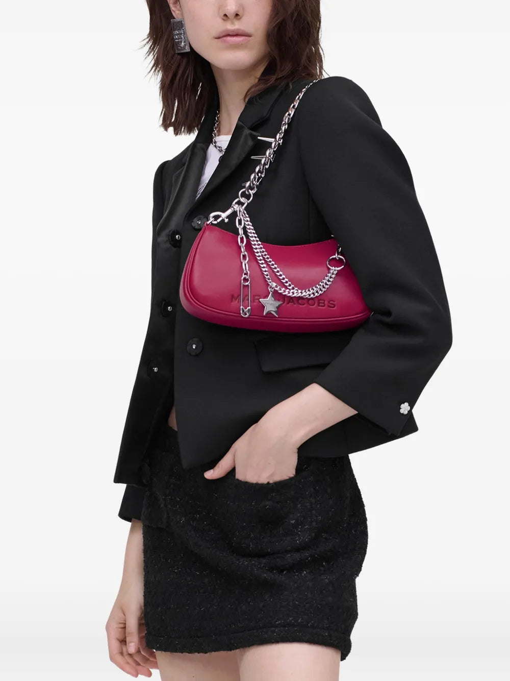 Marc Jacobs Chain Charm Shoulder Bag — Same as shown — Size One Size — Side View
