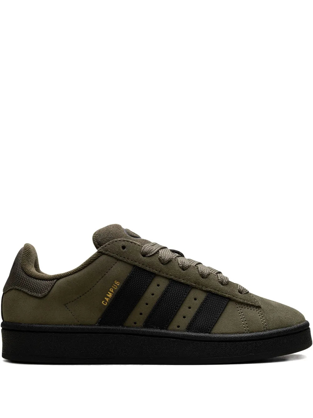 adidas Campus 00S Olive Strata Sneakers — Olive Green — Size US M 9 - US W 10.5 — Front View