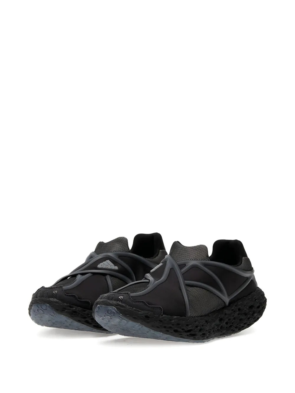 adidas Zponge Flux Cross-Strap Sneakers — Black — Size US M 3.5 - US W 5 — Side View