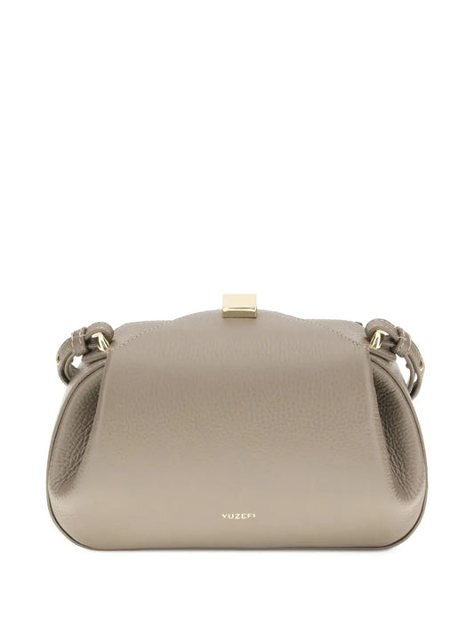 Yuzefi Small Oyster Pleated Magnet Closure Shoulder Bag — Same as shown — Size One Size — Front View