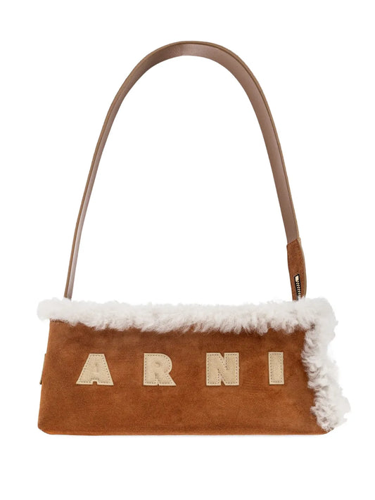 Marni Faux Shearling Applique Shoulder — Same as shown — Size One Size — Front View
