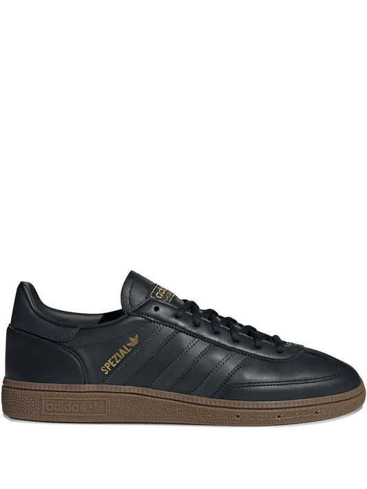 adidas Handball Spezial Leather Sneakers — Black — Size US M 8.5 - US W 10 — Front View