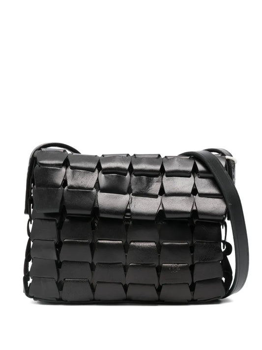 Dragon Diffusion Leather Woven Shoulder Bag — Same as shown — Size One Size — Front View