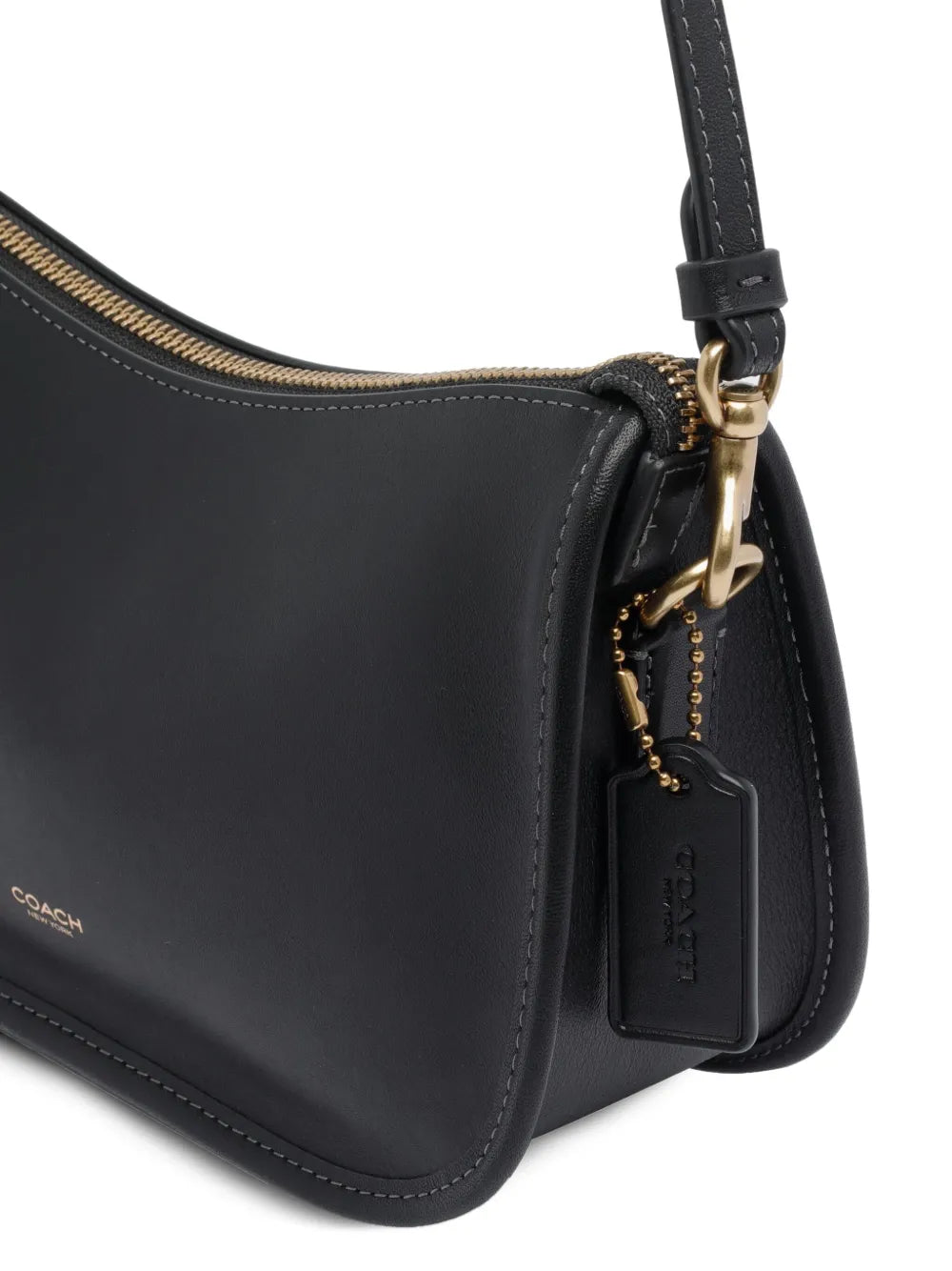 Coach Zip Closure Chain Strap Shoulder Bag — Same as shown — Size One Size — Top View