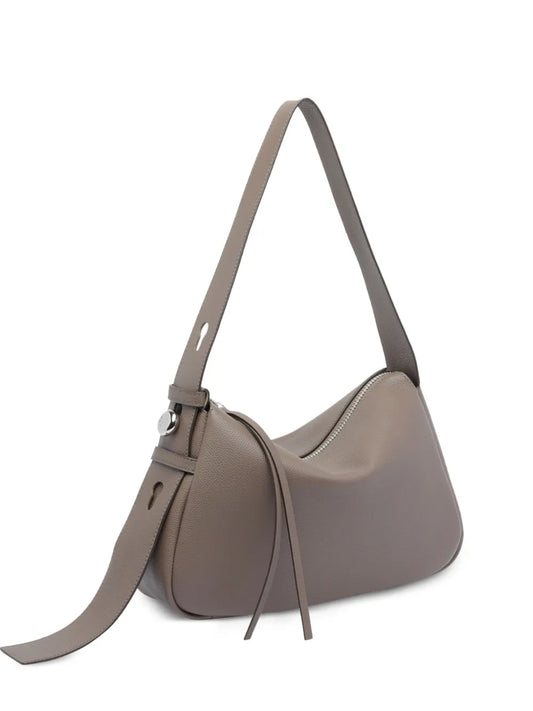 Tory Burch Romy Zip Fastening Leather Shoulder Bag — Same as shown — Size One Size — Front View