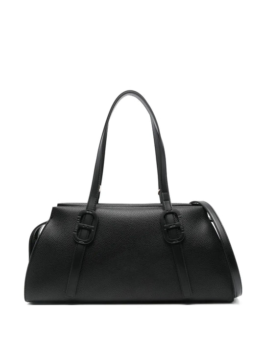 Twinset Leather Shoulder Bag — Same as shown — Size One Size — Front View