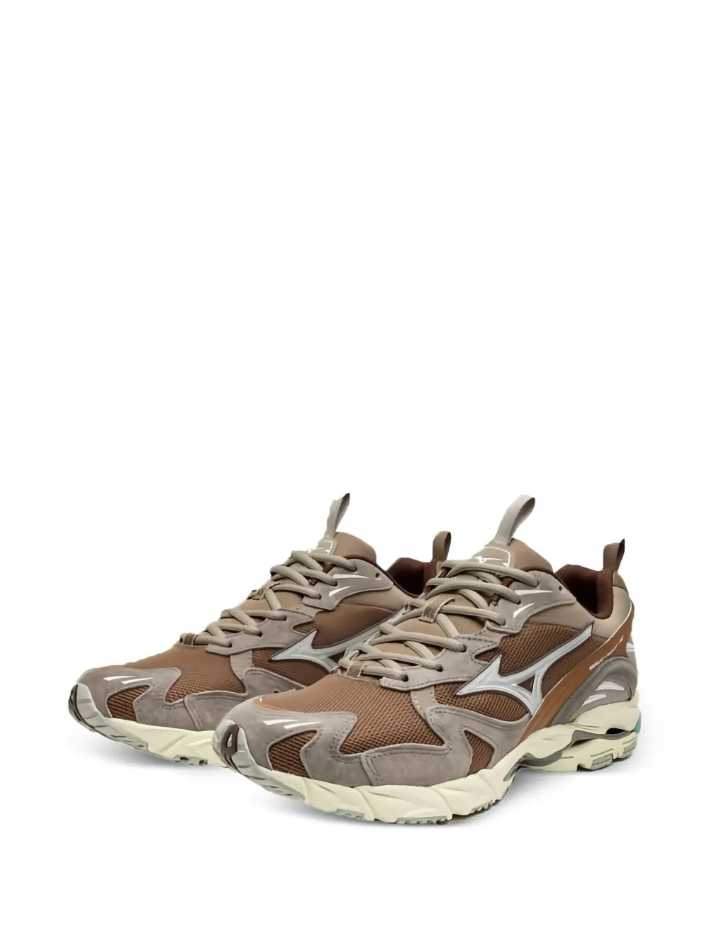 Mizuno Wave Rider 10 — Brown — Size US M 3.5 - US W 5 — Side View