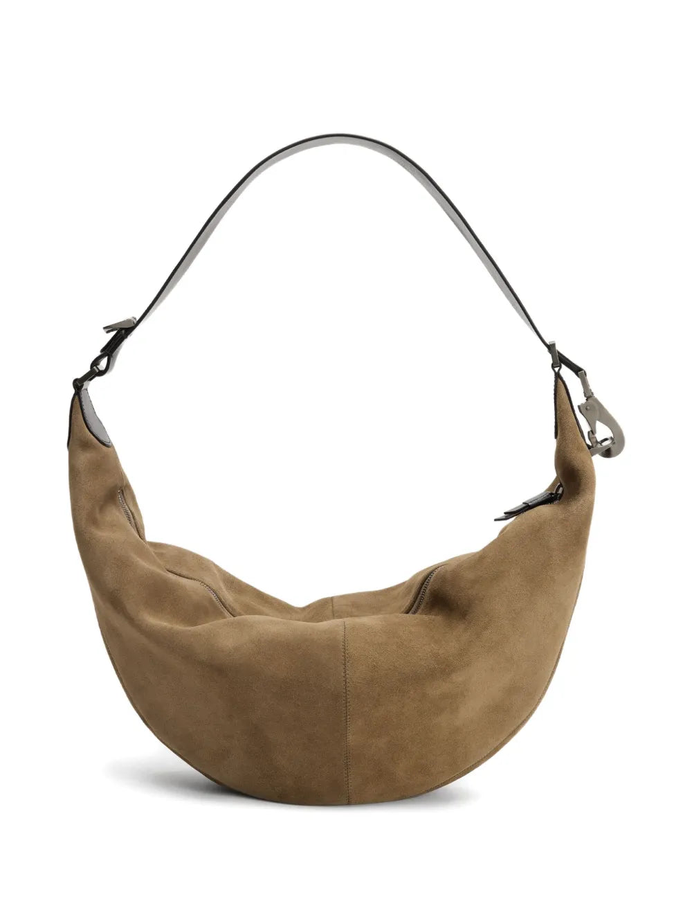 Lemaire Suede Leather Zip Shoulder Bag — Same as shown — Size One Size — Back View