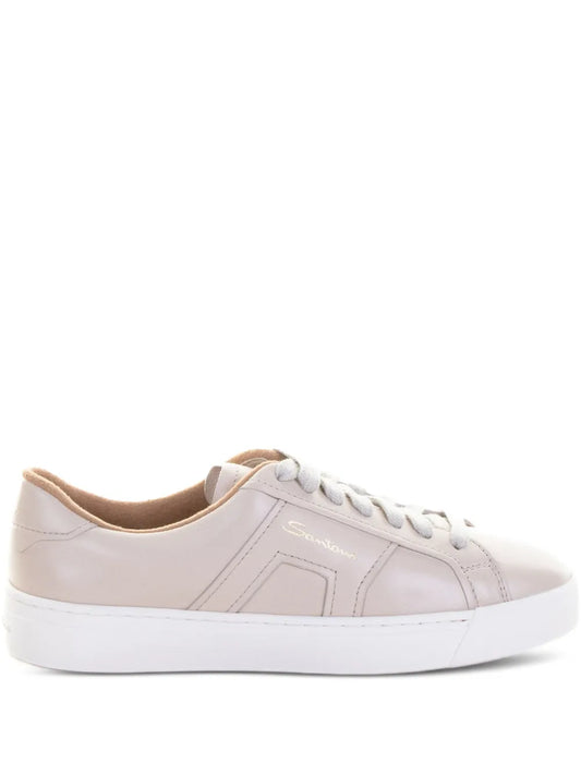Santoni Leather Lace-Up — Pink — Size US M 3.5 - US W 5 — Front View