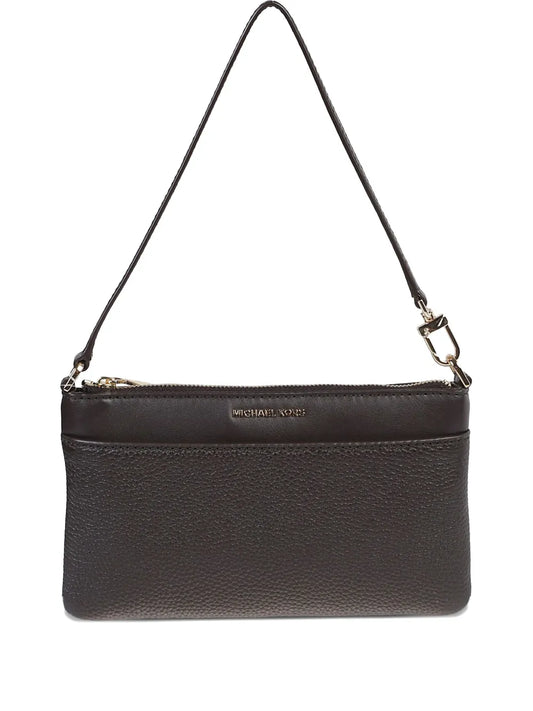 Michael Kors Leather Zip Top Shoulder Bag — Same as shown — Size One Size — Front View